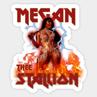 Hip Hop Retro Megan Thee Stallion Sticker